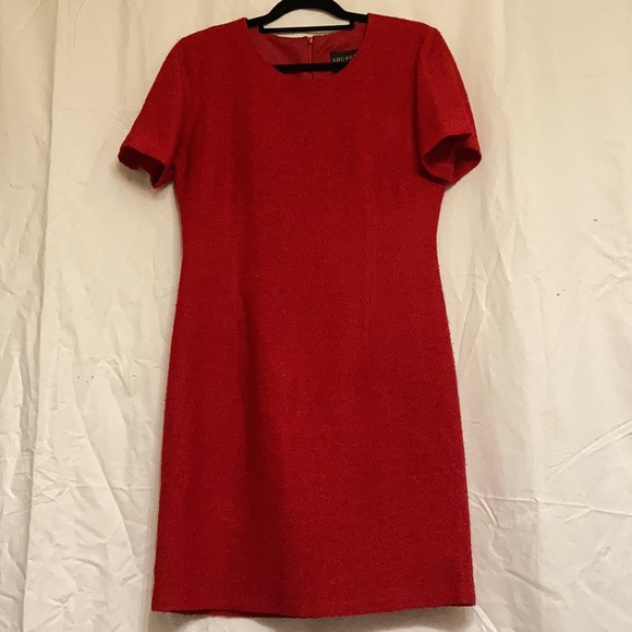 red dress and jacket set - Picture 3 of 5